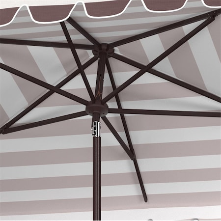 Safavieh 6.5 x 10 in. Venice Rectangle Umbrella Grey & White PAT8311B